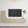 VidaXL Televisiemeubelset 30.5 x 30 x 110 cm 100 x 30 x 30 cm Ken- kleur- sonoma eiken Materiaal- spaanplaat Montage vereist Kast - Thumbnail 1