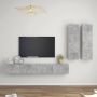 VidaXL Televisiemeubelset Betongrijs 30.5 x 30 x 110 cm 100 x 30 x 30 cm Kast - Thumbnail 1