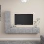 VidaXL Televisiemeubelset Betongrijs Spaanplaat 2x 80x30x30 cm 2x 30.5x30x60 cm Kast - Thumbnail 1