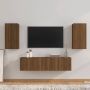 VidaXL Televisiemeubelset Bruineiken 2x 60x30x30 cm + 2x 30.5x30x60 cm Kast - Thumbnail 1