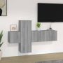 VidaXL Televisiemeubelset Grijs Sonoma Eiken 80 x 30 x 30 cm 30.5 x 30 x 90 cm 30.5 x 30 x 30 cm Kast - Thumbnail 1