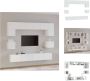 VidaXL Televisiemeubelset Klassiek design Wandgemonteerd Voldoende opbergruimte Wit Materiaal- bewerkt hout 2x 60x30x30cm 2x 80x30x30cm 2x 100x30x30cm 2x 30.5x30x30cm Kast - Thumbnail 2
