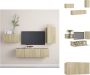 VidaXL Televisiemeubelset Meubel 30.5 x 30 x 60 cm en 60 x 30 x 30 cm Sonoma eiken Kast - Thumbnail 1
