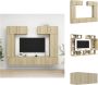 VidaXL Televisiemeubelset Sonoma Eiken 100x30x30cm 30.5x30x90cm 80x30x30cm Kast - Thumbnail 2
