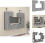VidaXL Televisiemeubelset Sonoma Eiken 60 x 30 x 30 cm 30.5 x 30 x 60 cm 80 x 30 x 30 cm Kast - Thumbnail 1