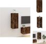 VidaXL Televisiewandmeubel Classic Meubel 40 x 34.5 x 100 cm Gerookt eiken Kast - Thumbnail 2