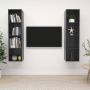 VidaXL Televisiewandmeubelset Hoogglans Grijs 37x37x142.5 cm Montage vereist 2 x tv-meubel Kast - Thumbnail 1