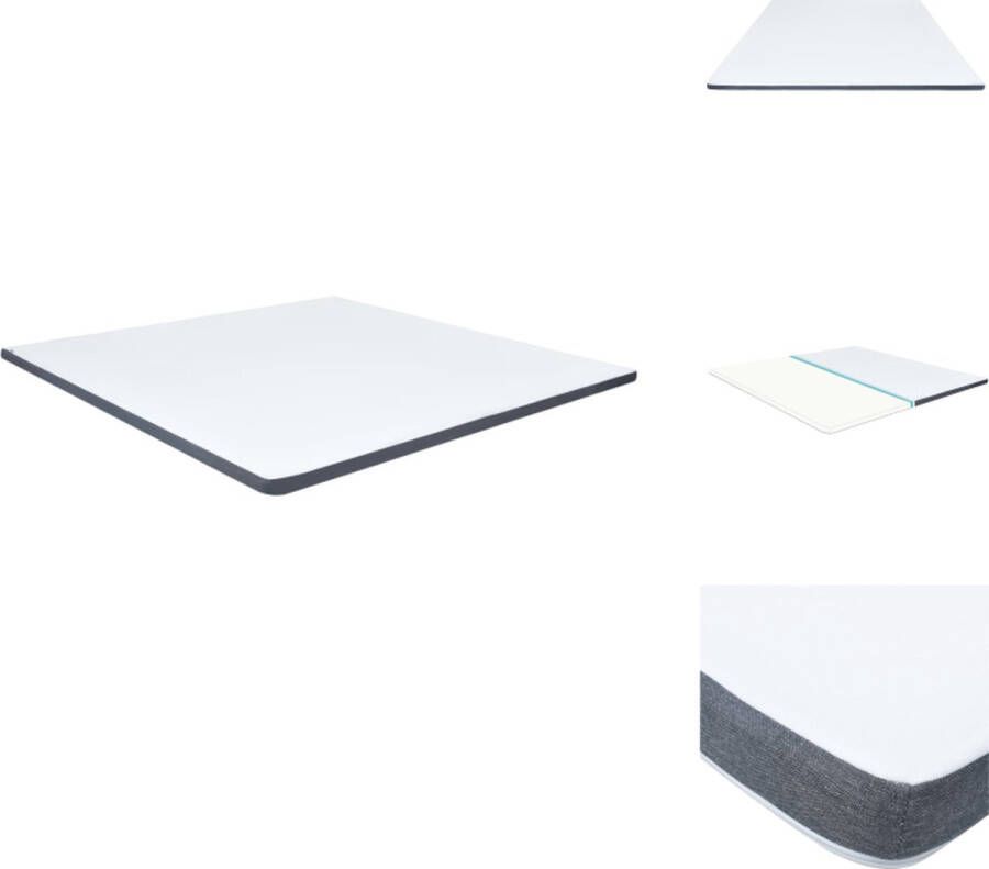 VidaXL Boxspringmatras Boxspringmatrassen Boxspringtopmatras Boxspringtopmatrassen Boxspringtopmatras 200x200x5 cm