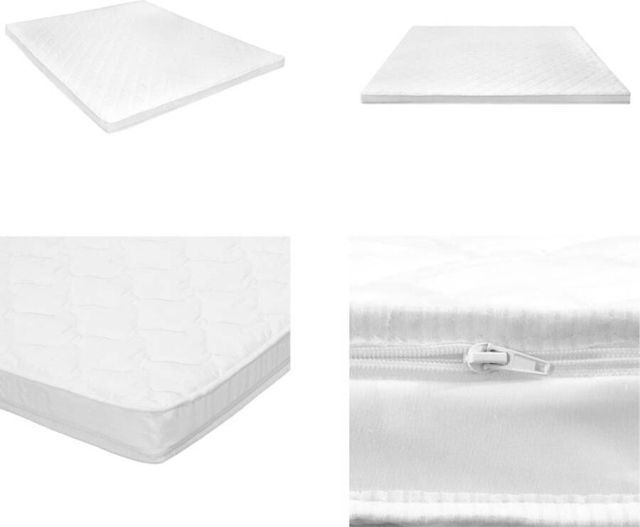 VidaXL Topmatras ei-profiel 6 cm koudschuim 160x200 cm Dekmatras Dekmatrassen Matras Matrassen