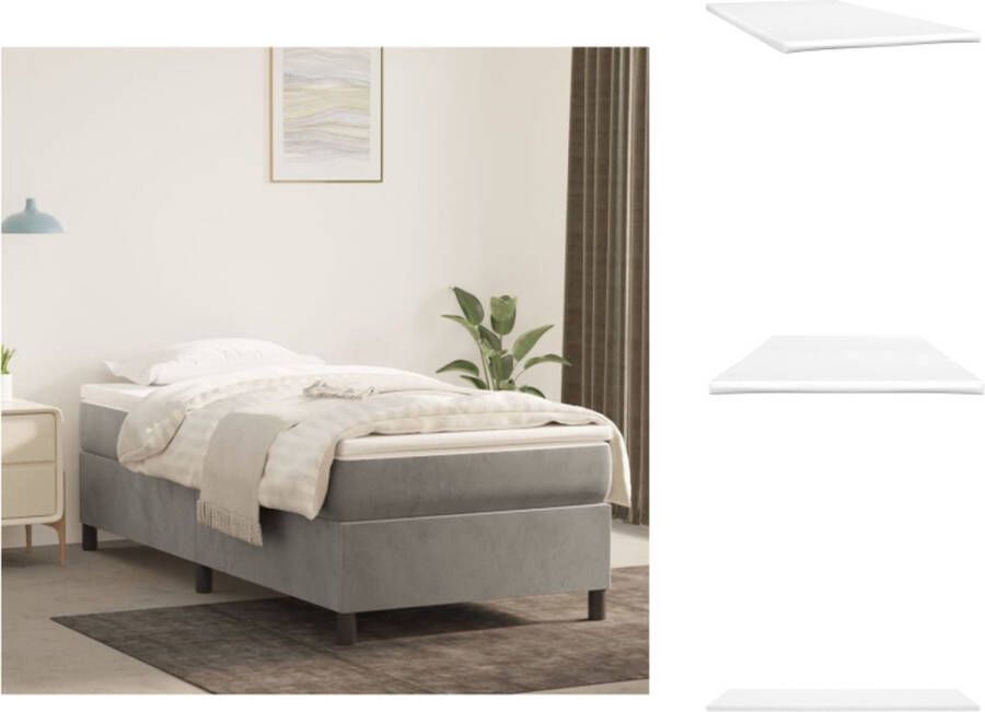 VidaXL Topper De Luxe Dekmatras 90 x 190 x 5 cm Extra Zacht Topmatras