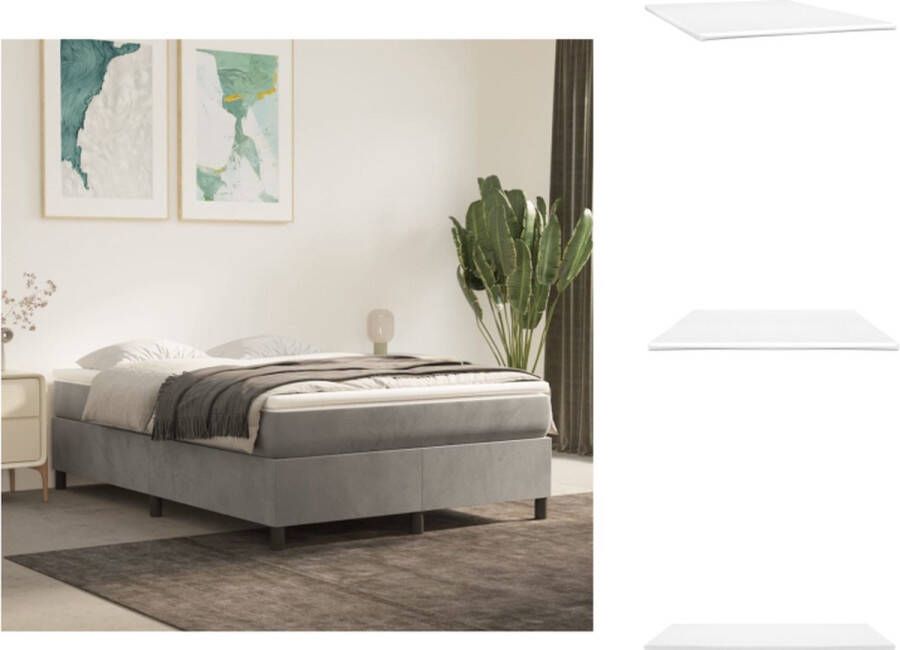 VidaXL Topper Matras Extra Zacht Huidvriendelijke Stof Optimale Ondersteuning Wasbaar Veelzijdig Gebruik Wit 140 x 200 x 5 cm Topmatras - Foto 2