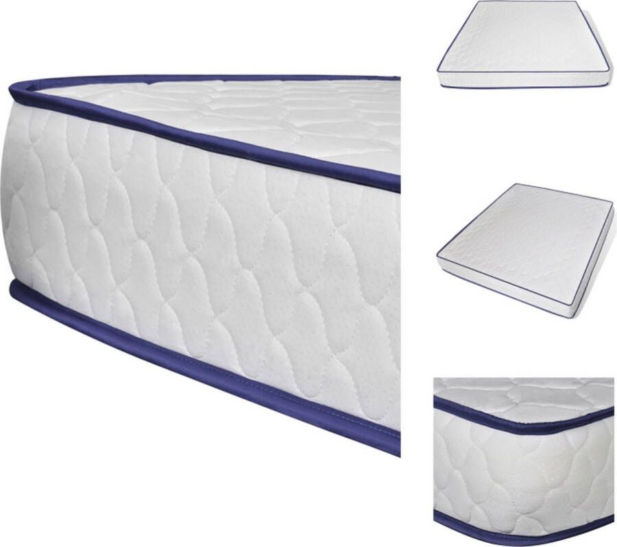 VidaXL Traagschuimmatras Traagschuimmatrassen Traagschuim Matras Traagschuim Matrassen Matras 200x180x17 cm traagschuim