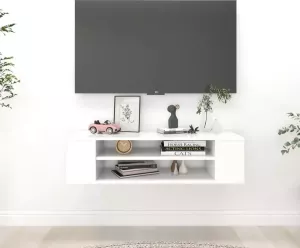 VidaXL Tv-hangmeubel 100x30x26 5 cm bewerkt hout wit
