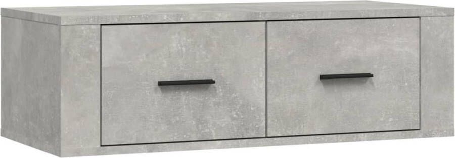 VidaXL -Tv-hangmeubel-80x36x25-cm-bewerkt-hout-betongrijs - Foto 2