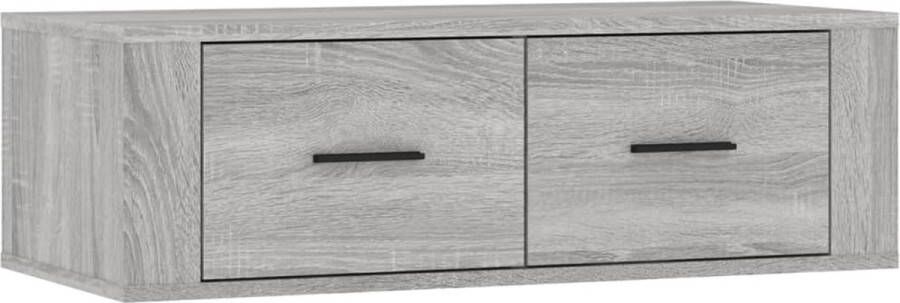 VidaXL -Tv-hangmeubel-80x36x25-cm-bewerkt-hout-grijs-sonoma-eikenkleur - Foto 2