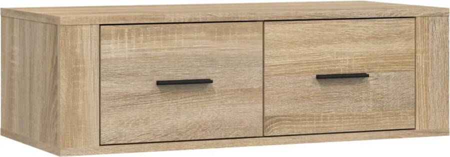 VidaXL -Tv-hangmeubel-80x36x25-cm-bewerkt-hout-sonoma-eiken - Foto 2