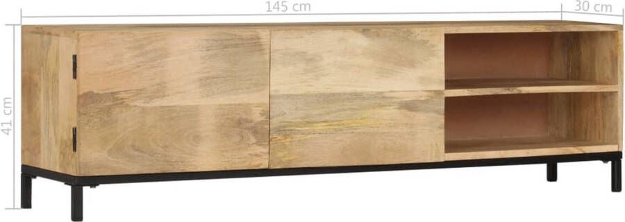 VidaXL TV-kast Antieke Stijl 145x30x41 cm Massief mangohout Kast