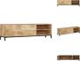 VidaXL TV-kast Antieke Stijl 145x30x41 cm Massief mangohout Kast - Thumbnail 2