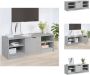 VidaXL TV-kast Betongrijs 102 x 35.5 x 36.5 cm Klassiek design Kast - Thumbnail 2