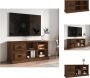 VidaXL TV-kast bruineiken 102 x 35.5 x 47.5 cm trendy design Kast - Thumbnail 2