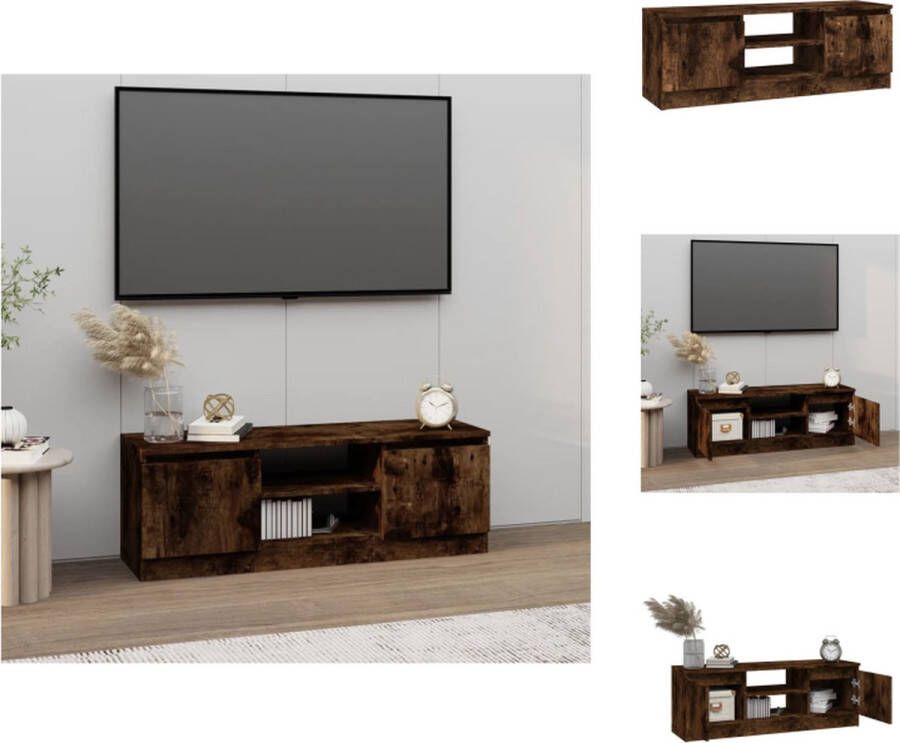 VidaXL TV-kast Classic Gerookt eiken 102 x 30 x 36 cm Kast - Foto 1