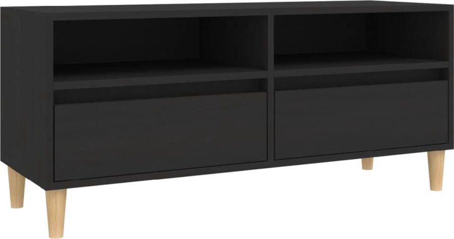 vidaXL TV-kast Classic Meubel 100x34.5x44.5cm Zwart