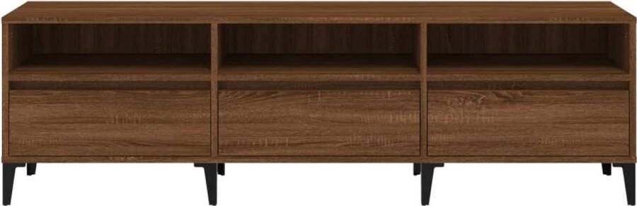 VidaXL TV-kast Classic Meubel 150x30x44.5 cm Bruineiken Kast