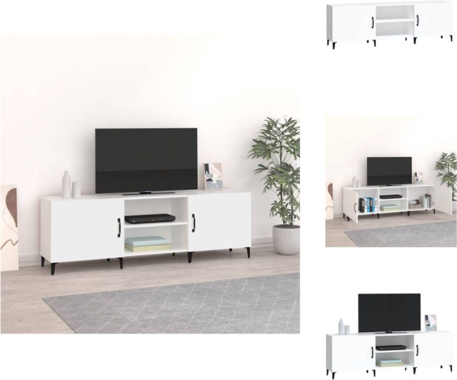 vidaXL TV-kast Classic Meubel 150x30x50 cm Wit Kast