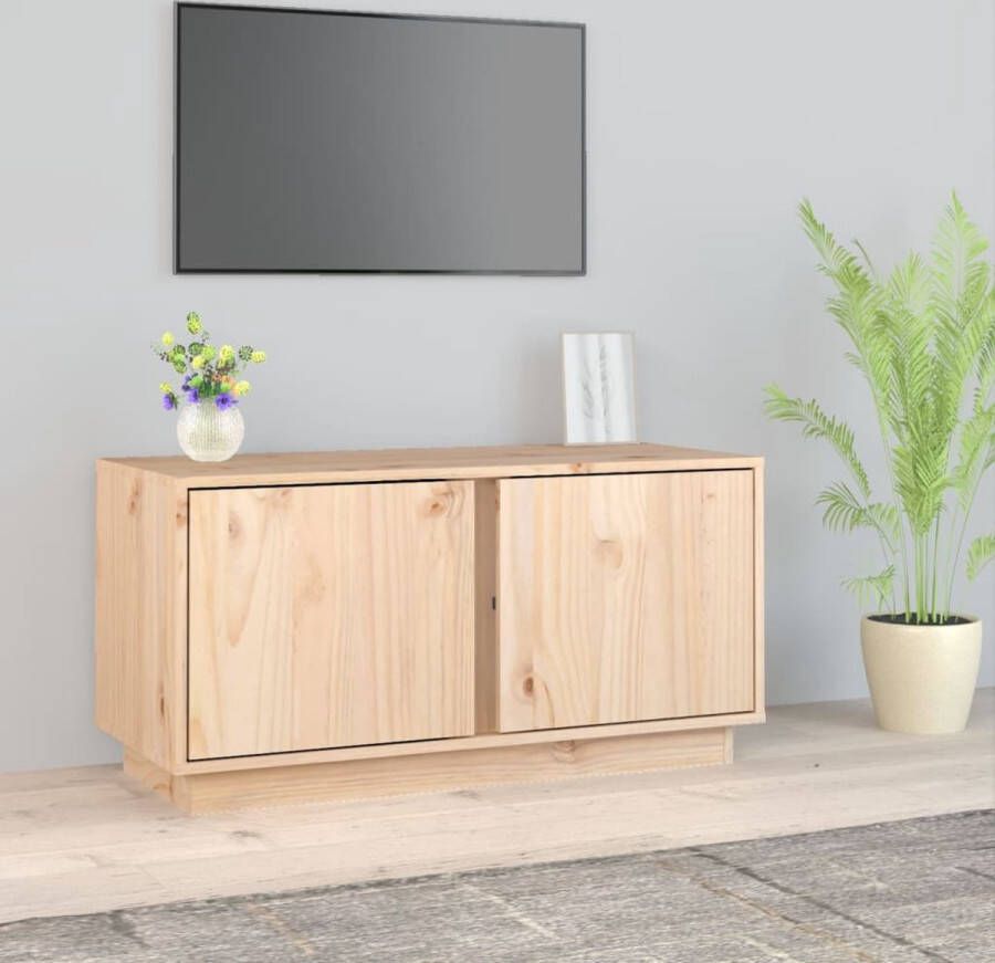 VidaXL Tv-kast Grenenhout 80 x 35 x 40.5 cm Trendy design Kast