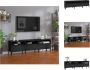 VidaXL TV-kast Klassiek 150x30x44.5 cm zwart Kast - Thumbnail 2