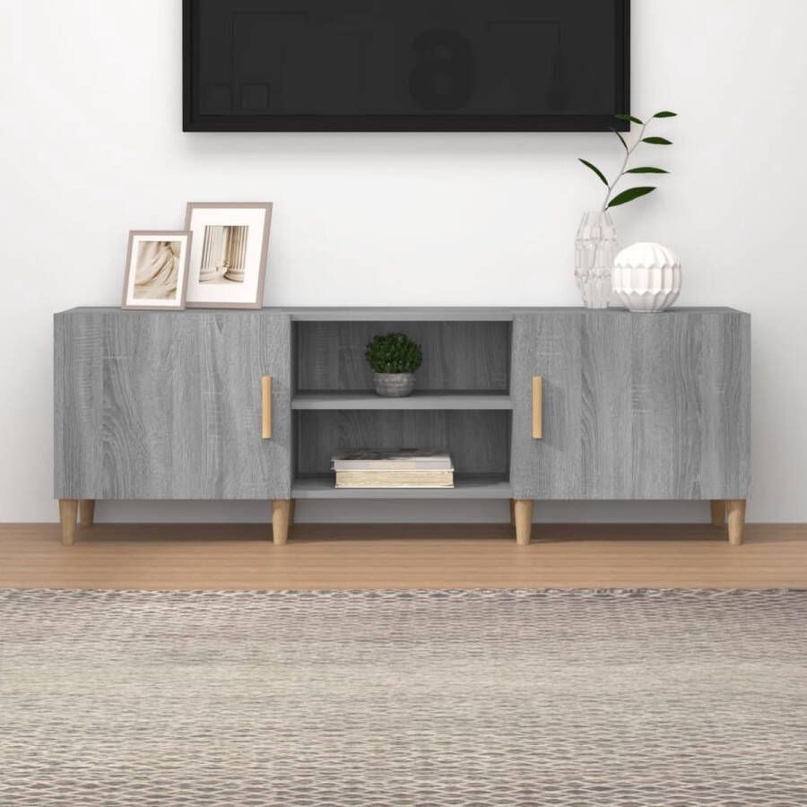 VidaXL TV-Kast Klassiek Grijs Sonoma Eiken 150 x 30 x 50 cm Kast