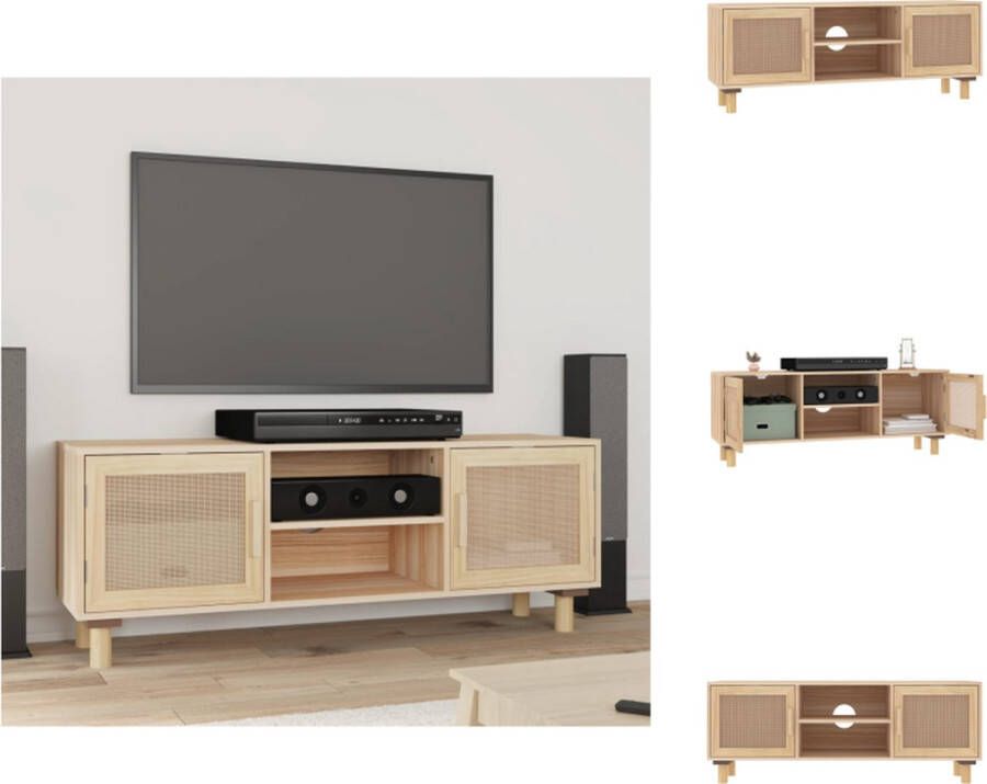 VidaXL TV Kast Klassieke Meubel 105x30x40 cm Bruin hout Kast