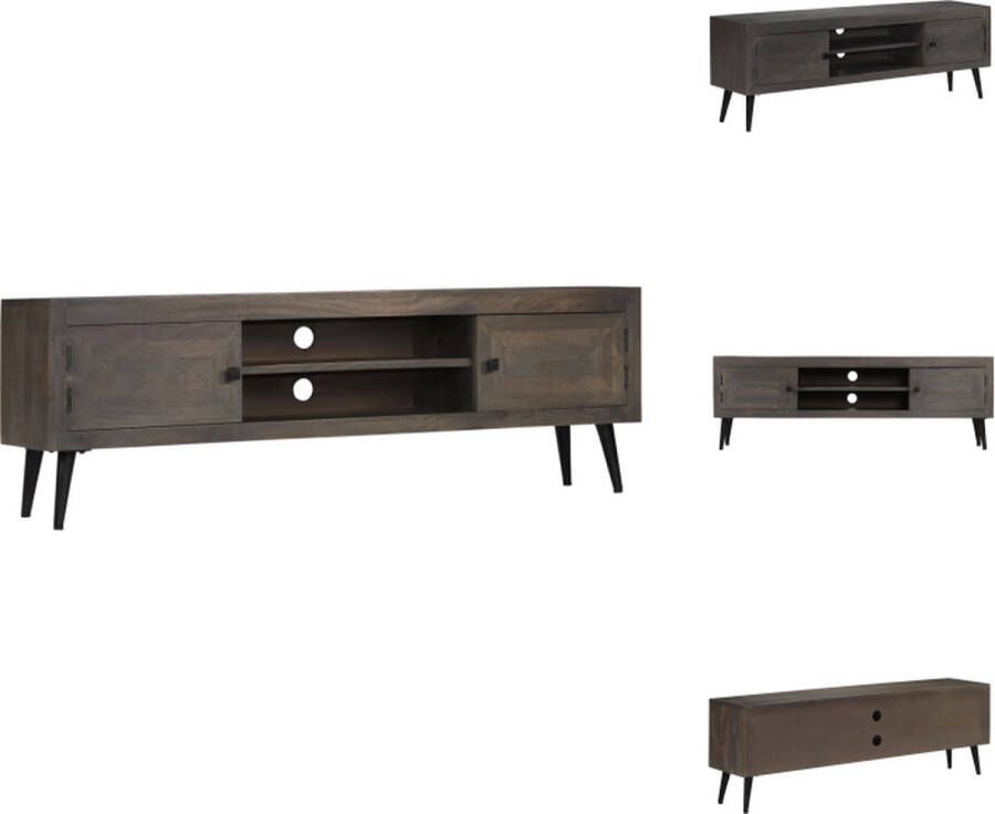 VidaXL Tv-kast Tv-kasten Tv-standaard Tv-standaards Tv-meubel 140x30x45 cm massief mangohout