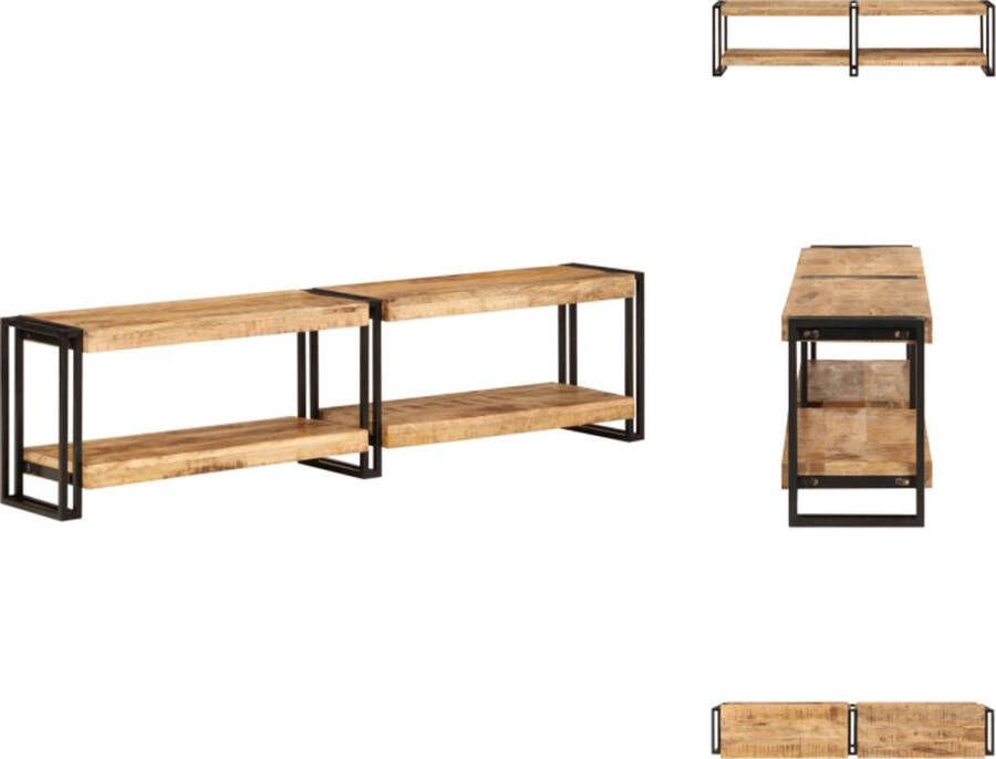 VidaXL Tv-meubel Tv-meubels Tv-kast Hifi-kast Tv-meubel 160x30x40 cm massief mangohout