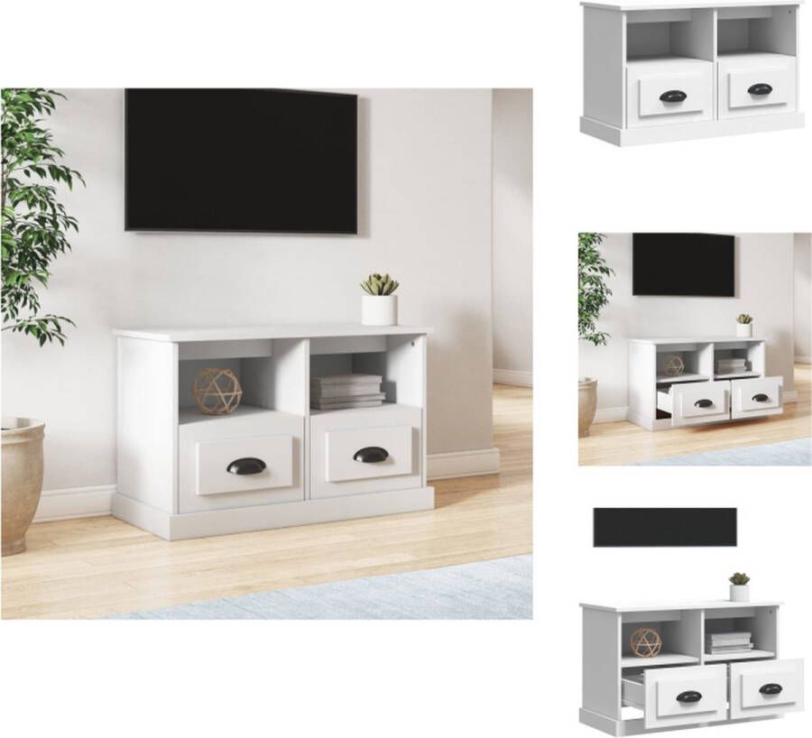 VidaXL Tv-kast Tv-meubel 80 x 35 x 50 cm Wit Kast