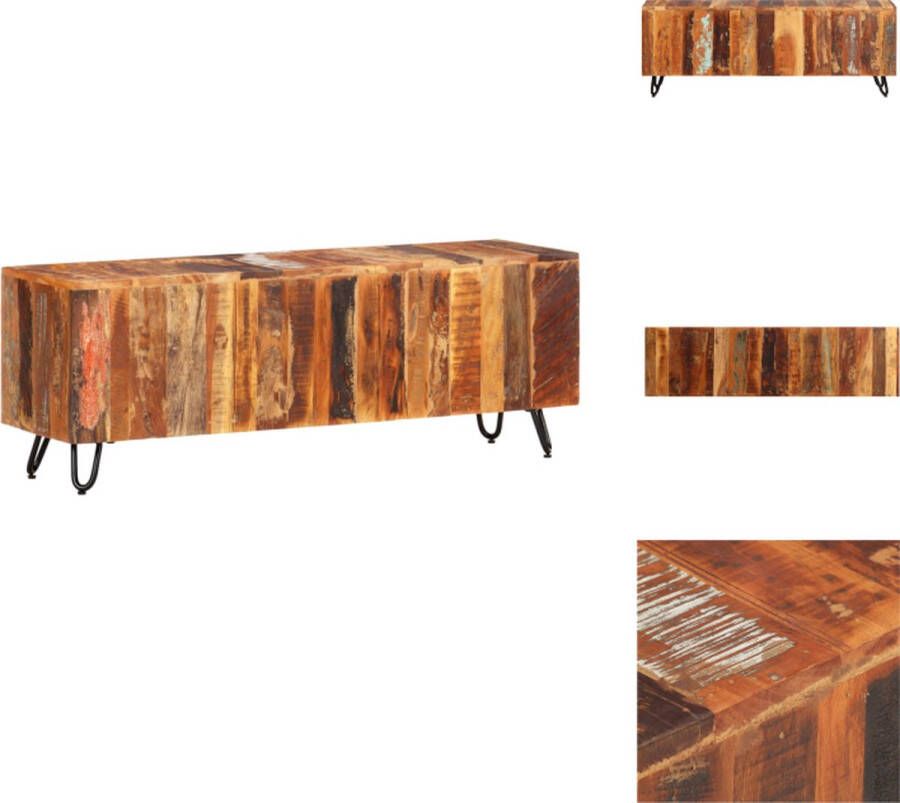 VidaXL Tv-kast Tv-kasten Tv-meubel Hifi-meubel Tv-meubel 110x30x40 cm massief gerecycled hout - Foto 2