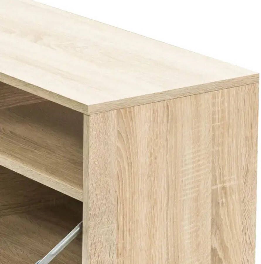 VidaXL -Tv-meubels-2-st-95x35x36-cm-bewerkt-hout-eikenkleurig - Foto 2