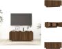 VidaXL Tv-meubel 100 x 35 x 40 cm Bruineiken Kast - Thumbnail 1