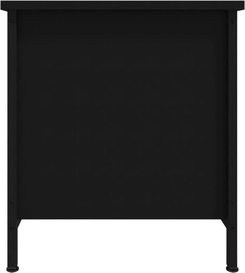 VidaXL Tv-meubel Tv-meubelen Tv-standaard Televisiemeubel Tv-meubel 100x40x45 cm bewerkt hout zwart - Foto 2
