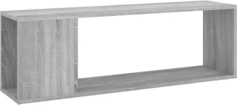 VidaXL -Tv-meubel-100x24x32-cm-bewerkt-hout-grijs-sonoma-eikenkleurig - Foto 5