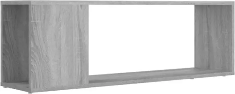 VidaXL -Tv-meubel-100x24x32-cm-bewerkt-hout-grijs-sonoma-eikenkleurig - Foto 4