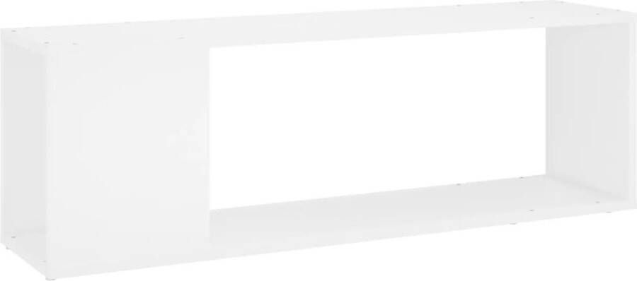 VidaXL Tv-meubel 100x24x32 cm Wit Hout Tv Kast Tv Meubels Media Kast Salontafel Houten Tv Stand Wit Tv Meubel Compact Tv Meubel Bergruimte Tv Modern Tv Meubel Klassieke Tv Kast