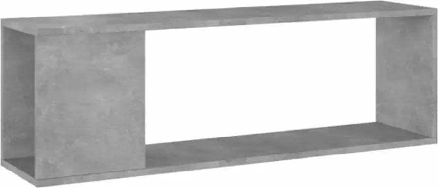 VidaXL Tv-meubel 100x24x32 cm bewerkt hout betongrijs - Foto 3