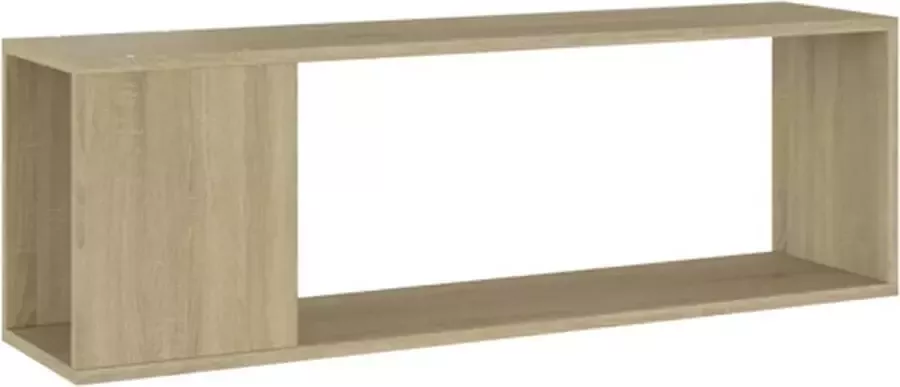 VIDAXL Tv-meubel 100x24x32 cm bewerkt hout sonoma eikenkleurig - Foto 4