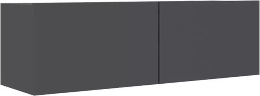 VIDAXL Tv-meubel 100x30x30 cm bewerkt hout grijs - Foto 2