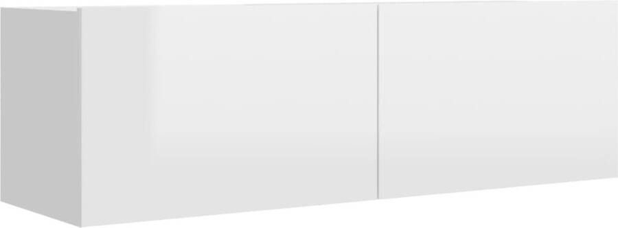 VidaXL Tv-meubel Hoogglans Wit 100x30x30 cm Tv Meubels Televisiesecretaris Tv Kast Witte Tv Kast Houten Tv Kast Media Kast Salontafel