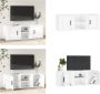 VidaXL Tv-meubel 100x31-5x35 cm bewerkt hout hoogglans wit Tv-kast Tv-kasten Tv-meubel Hifi-meubel - Thumbnail 3