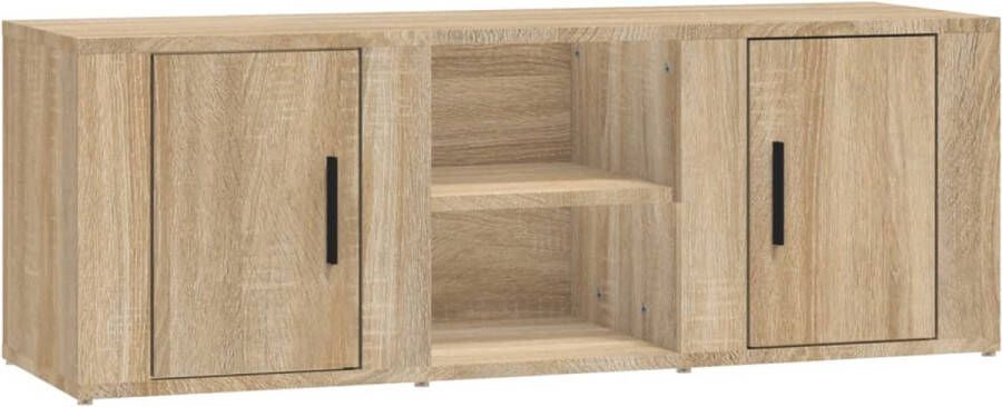 VidaXL -Tv-meubel-100x31 5x35-cm-bewerkt-hout-sonoma-eikenkleurig - Foto 1