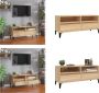 VidaXL Tv-meubel 100x34-5x44-5 cm bewerkt hout sonoma eikenkleurig Tv-kast Tv-kasten Tv Kast Tv Meubel - Thumbnail 3