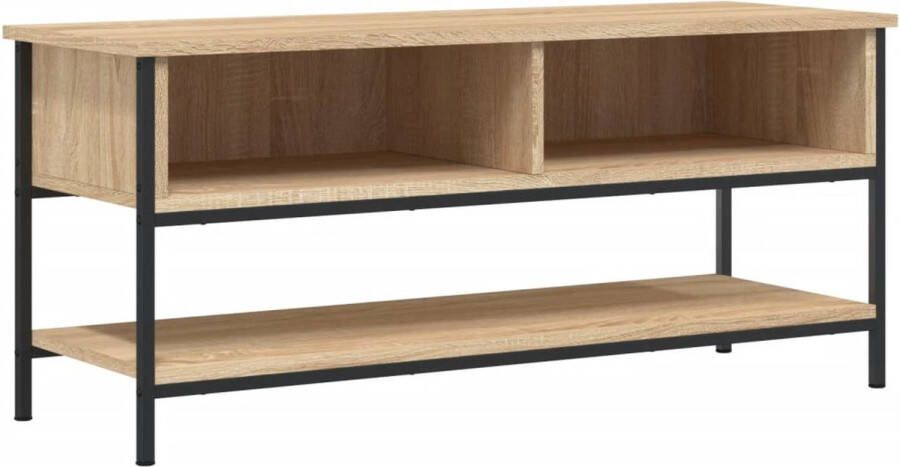 VidaXL -Tv-meubel-100x35x45-cm-bewerkt-hout-sonoma-eikenkleurig - Foto 1